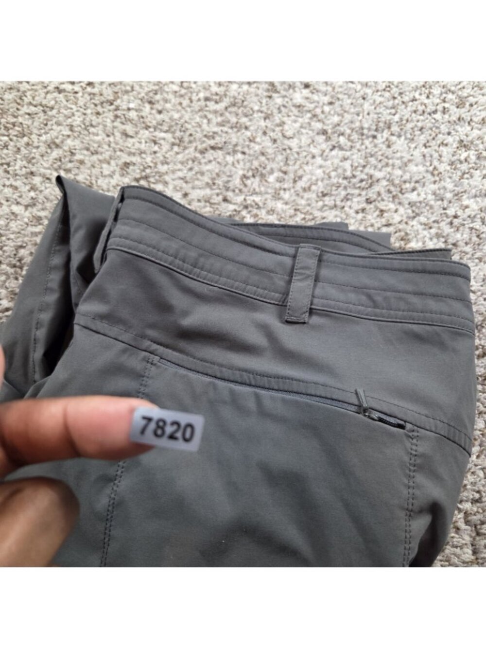Eddie Bauer Pants Womens 20W Gray Nylon Stretch Hiking Outdoors Convertible - Picture 7 of 7